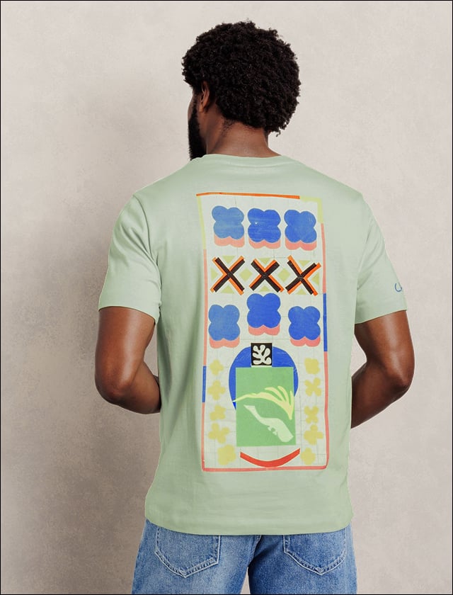 Stuk uit de collectie l'Art à porter x JULES gedragen als complete look