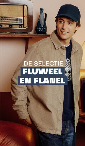 De selectie fluweel en flanel