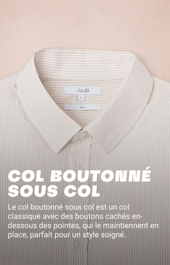 Hidden button-down boord
