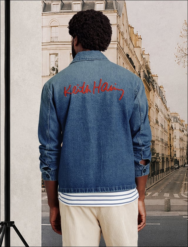 Stuk uit de collectie l'Art à porter x JULES gedragen als complete look