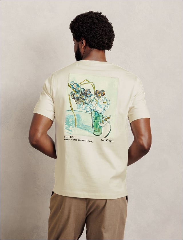 Stuk uit de collectie l'Art à porter x JULES gedragen als complete look