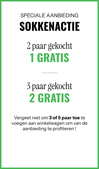 Speciale aanbieding Sokken - 2 paar gekocht = 1 gratis - 3 paar gekocht = 2 gratis