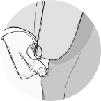 Details lengte van het vest