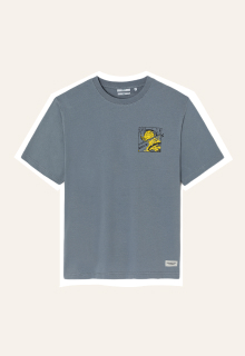 T-shirt imprimé gris clair