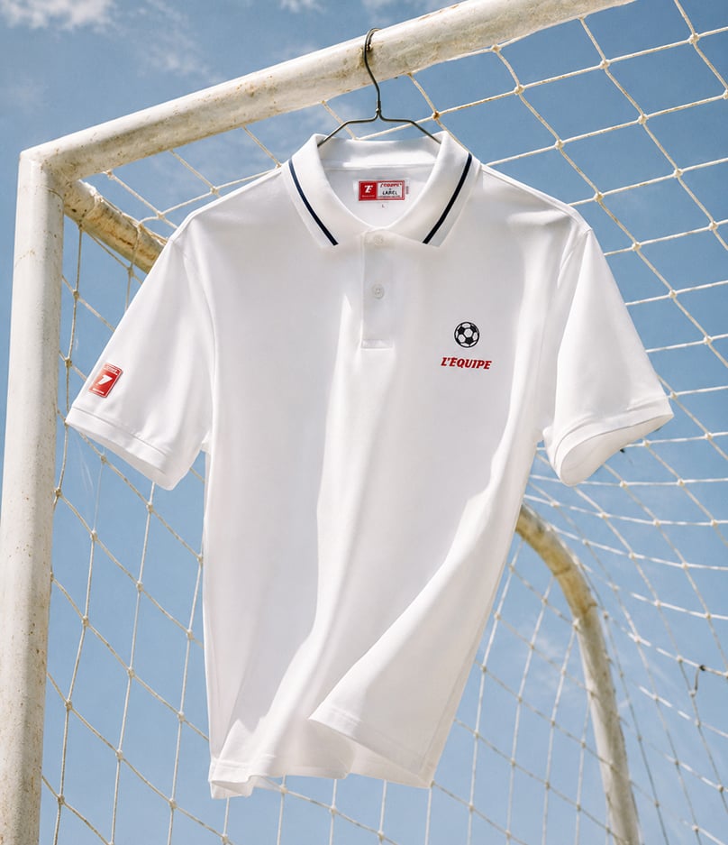POLO L'ÉQUIPE x JULES — Blanc