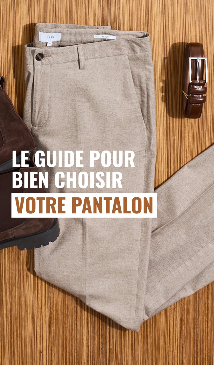 Pantalon Homme Noir JULES Taille 38 - Coupe Straight - Coton Mixte - Occasion Excellent État