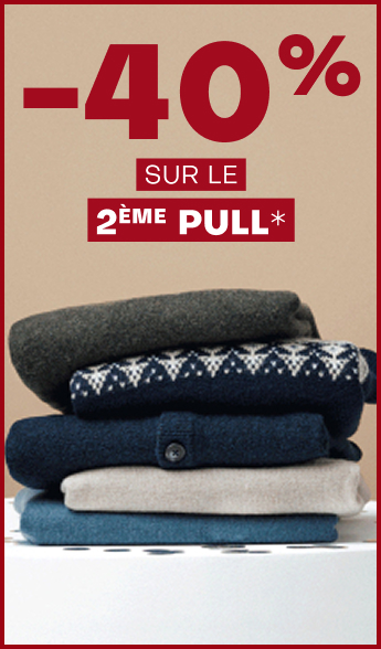 -40% sur le 2ème pull*