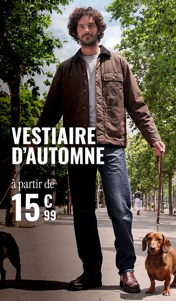 Vestiaire d'automne à partir de 15€99