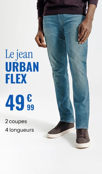 Le jean urbanflex à partir de 49€99