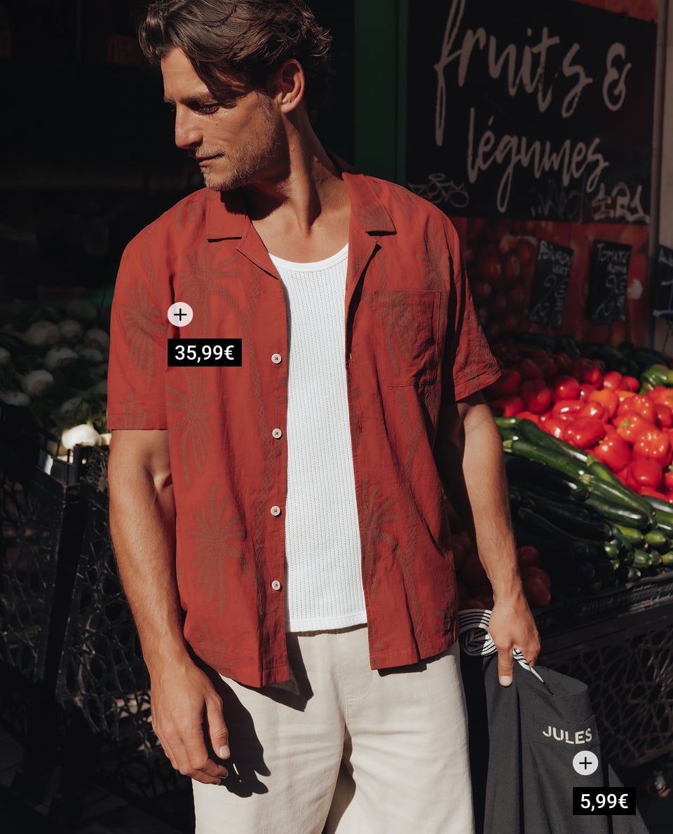 Chemisette col requin + shopping bag