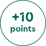 +1 point