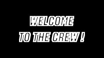Welcome to the crew !