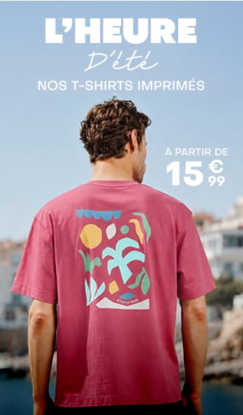 L'heure d'éte - Nos t-shirts imprimés à partir de 15€99