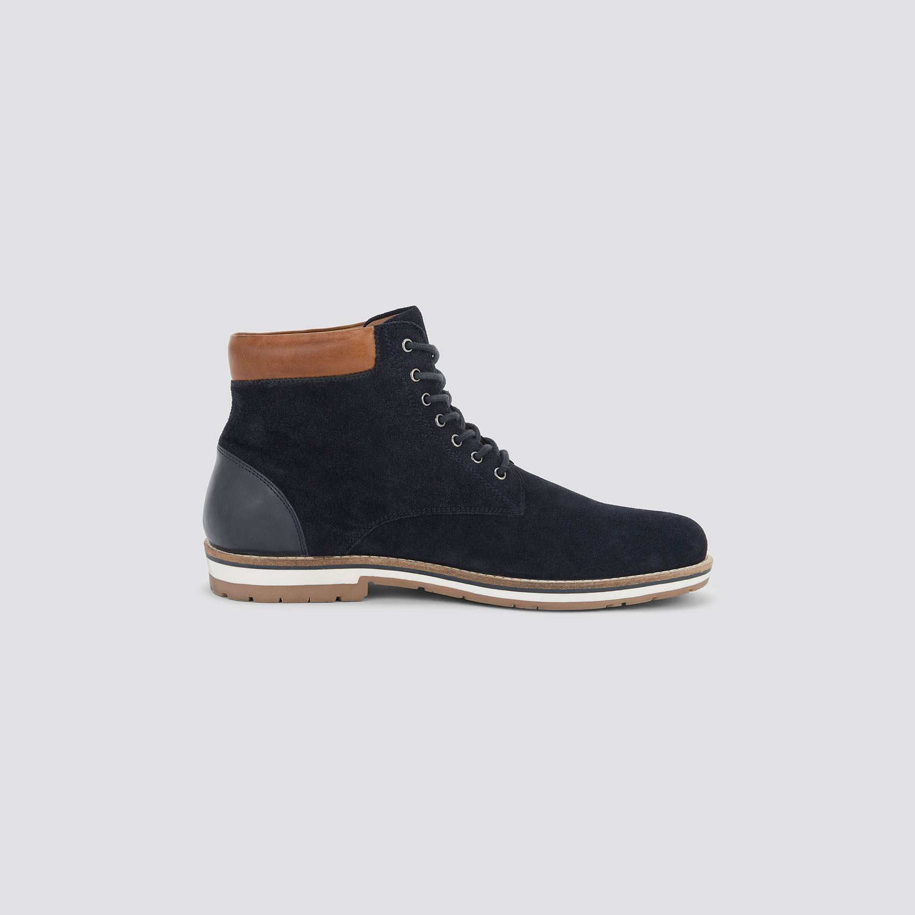 Boots montantes Bleu 42 Cuir Nubuck De Vachette Homme