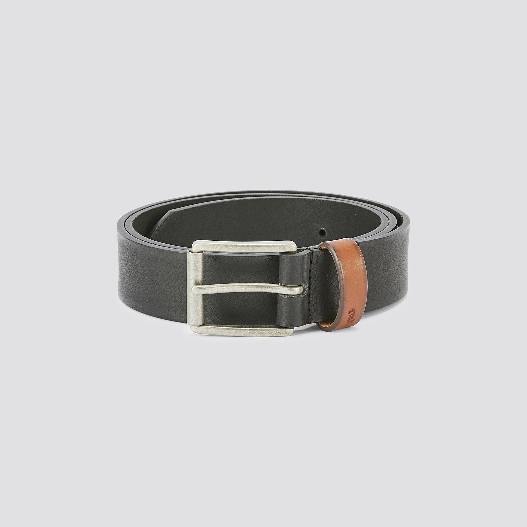 Ceinture large en cuir Noir 36/38 100% Cuir de buffle Homme