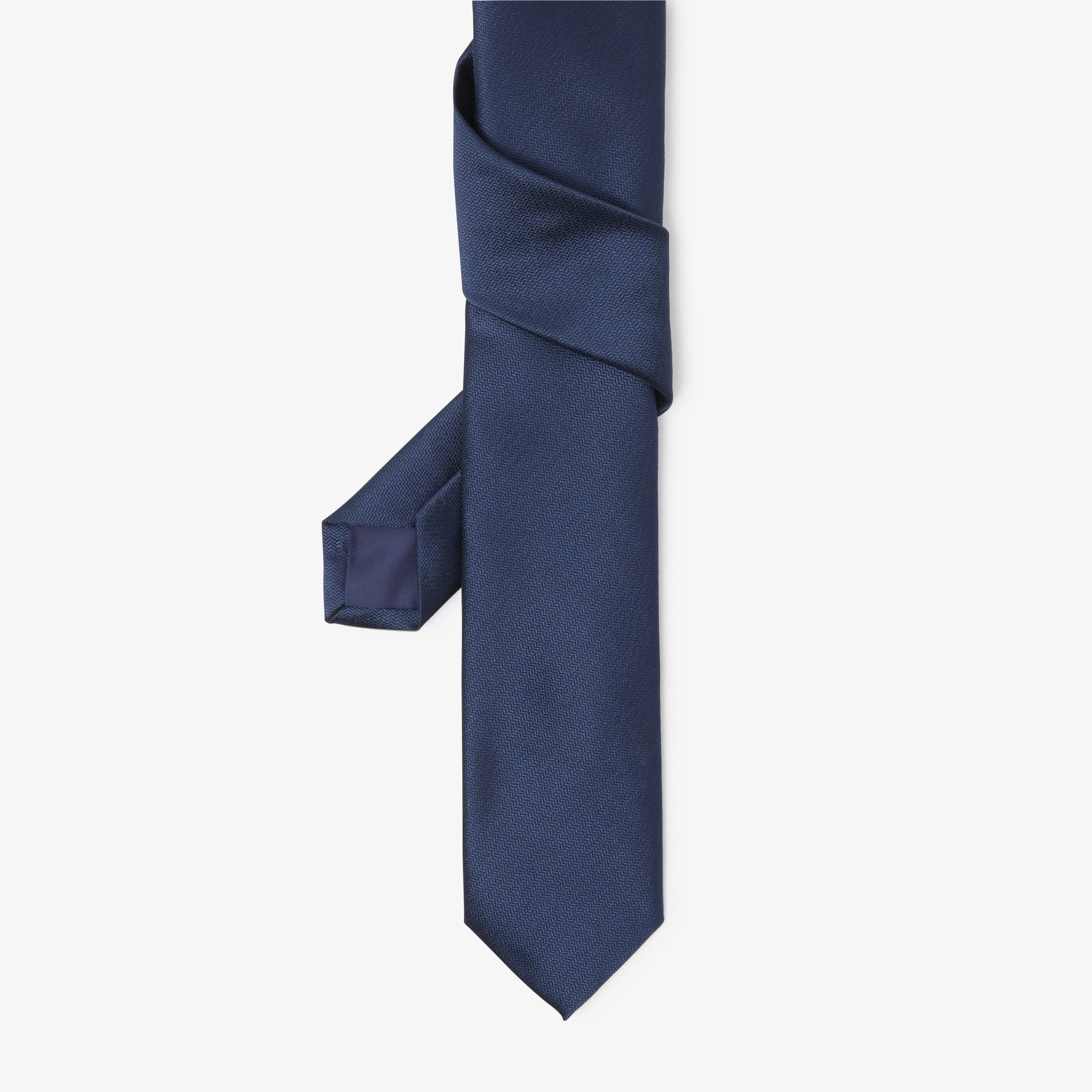 Cravate unie Bleu T.U. 100% Polyester Homme