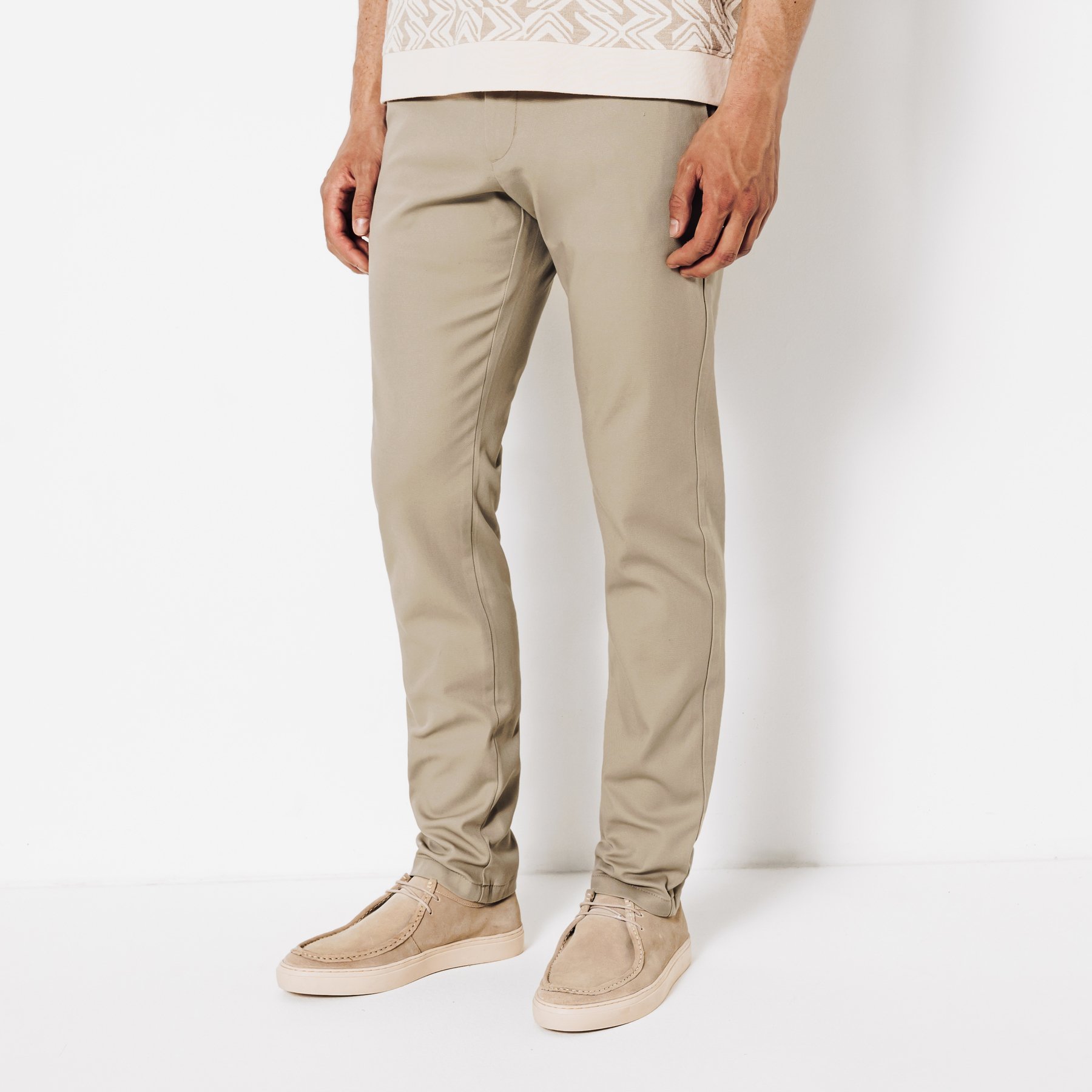 Pantalon chino slim "le parfait by JULES" Beige 34 98% Coton, 2% Elasthanne Homme