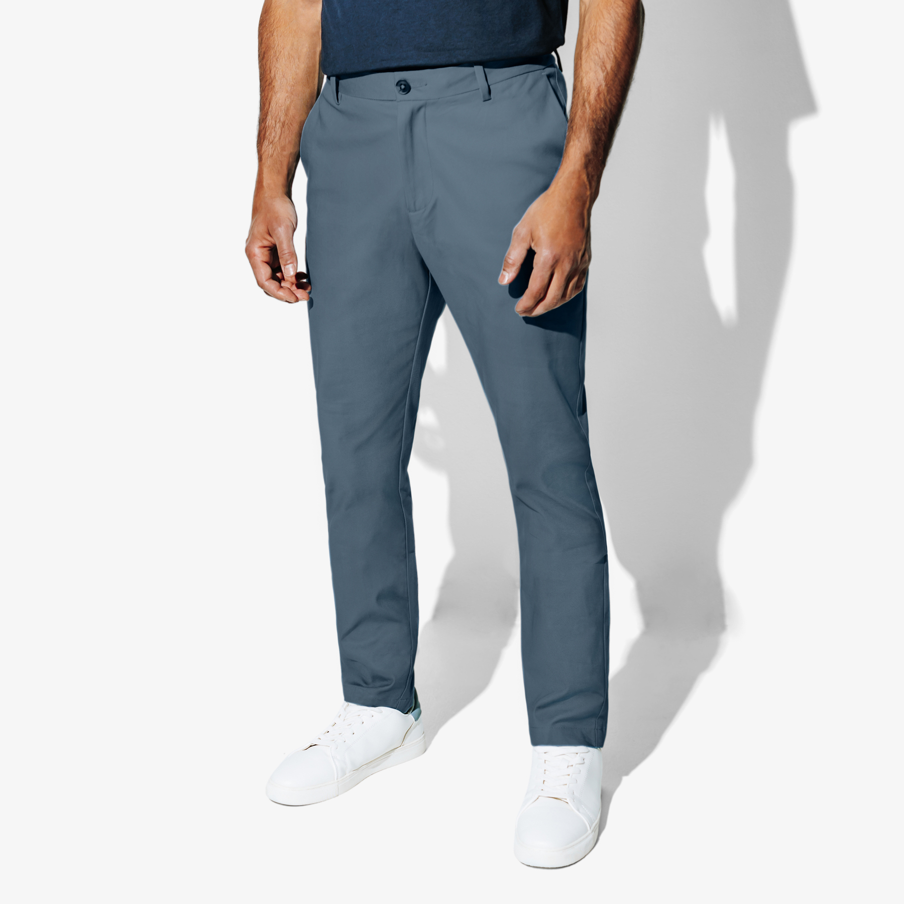 Pantalon chino slim "le parfait by JULES" Bleu 36 98% Coton, 2% Elasthanne Homme