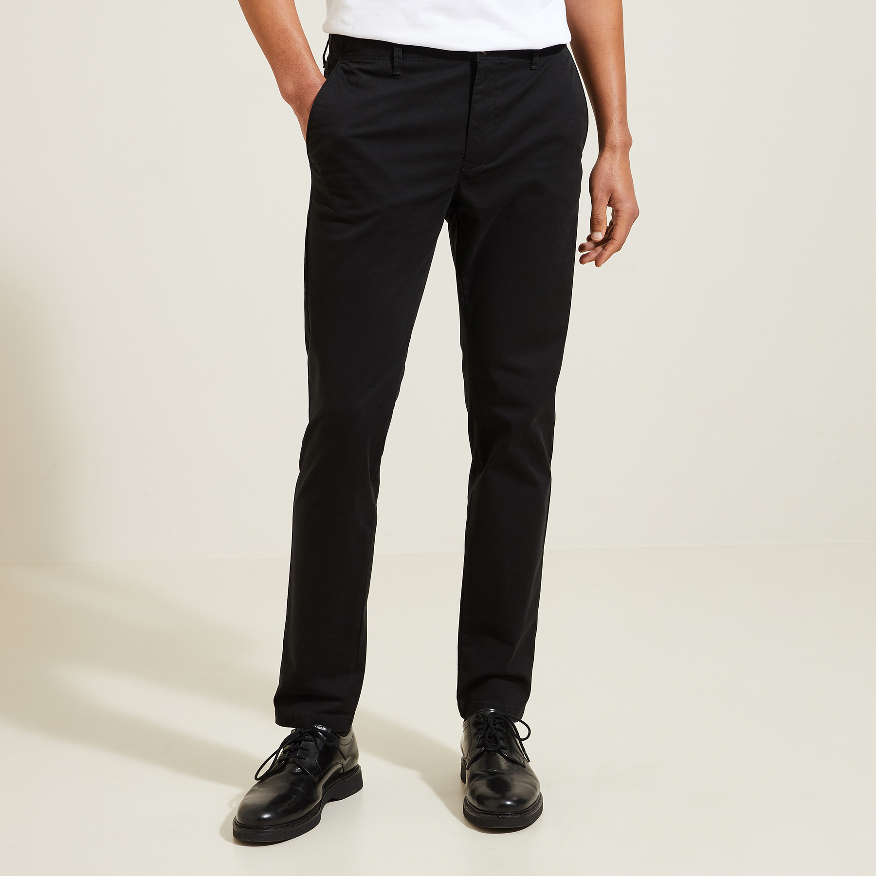 Pantalon chino slim "le parfait by JULES" Noir 34 97% Coton, 3% Elasthanne Homme