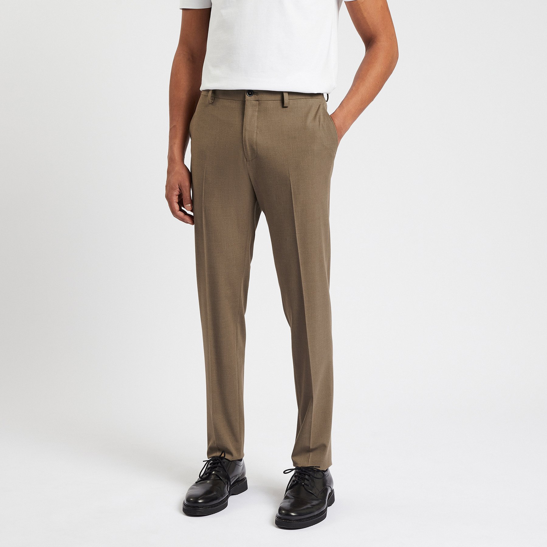 Pantalon de costume extra slim Beige 36 67% Polyester, 27% Viscose, 6% Elasthanne Homme