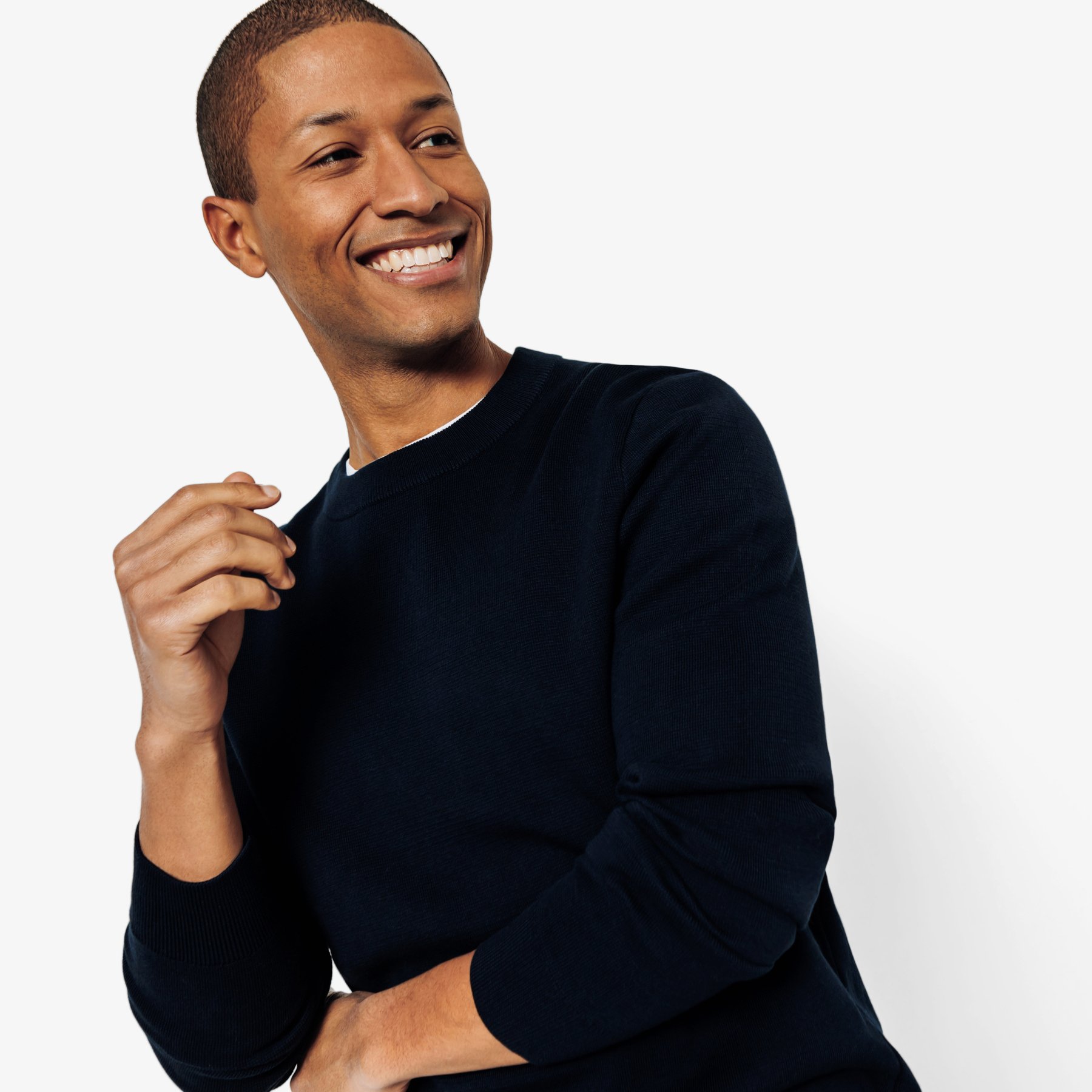 Pull "le parfait by JULES" Bleu XS 100% Coton Homme