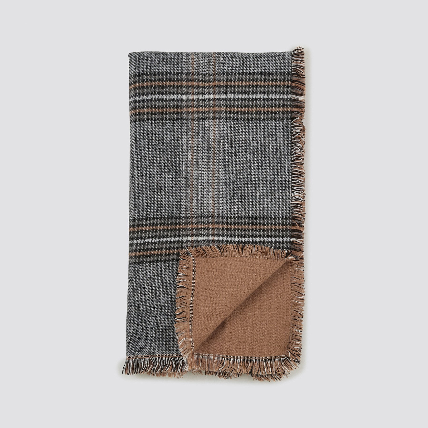 Écharpe biface Marron T.U. 100% Acrylique Homme