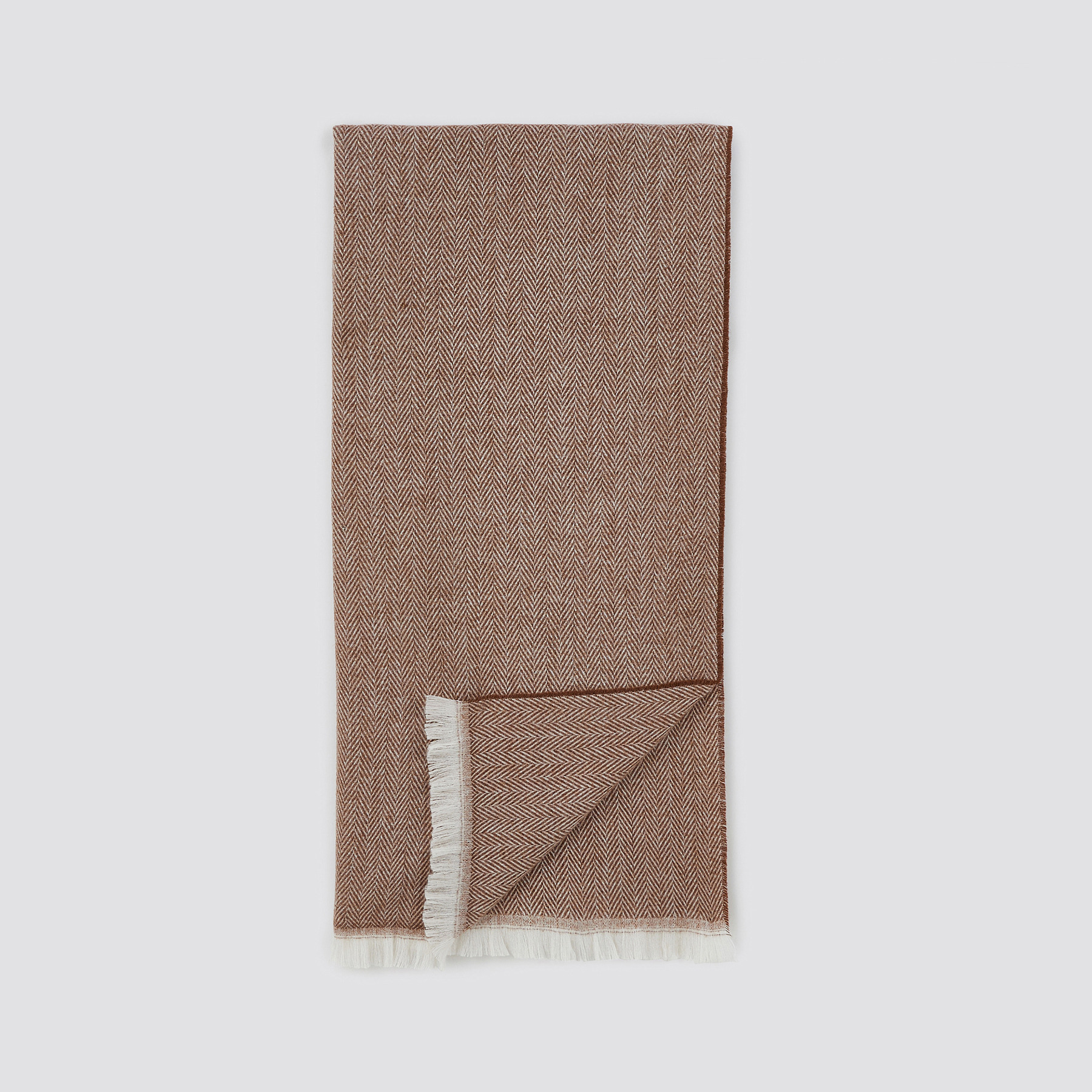 Écharpe faux uni avec laine Camel T.U. 50% Polyester, 30% Laine, 20% Acrylique Homme Jules