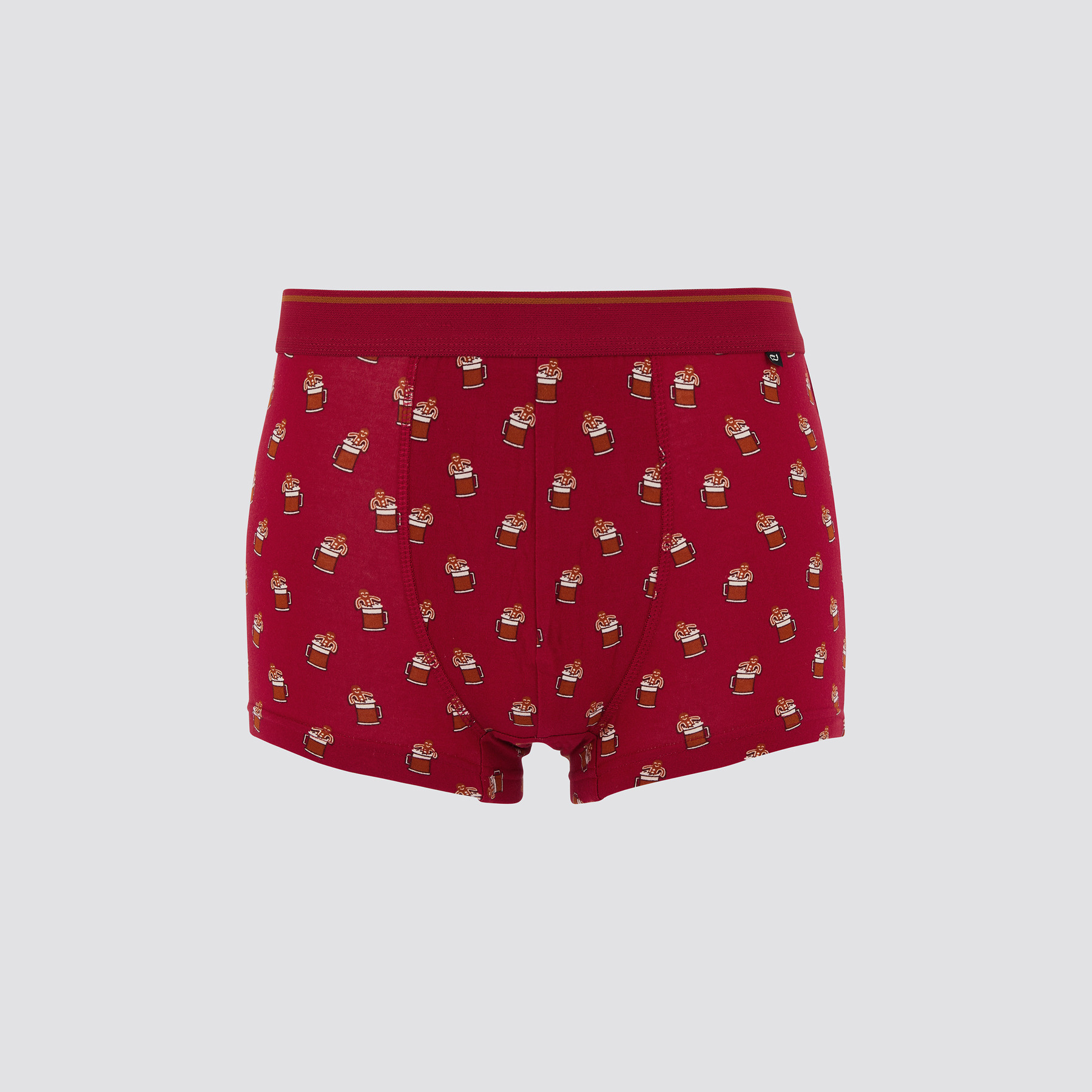 Boxer fantaisie coffret Noël Rouge S 95% Coton, 5% Elasthanne Homme Jules