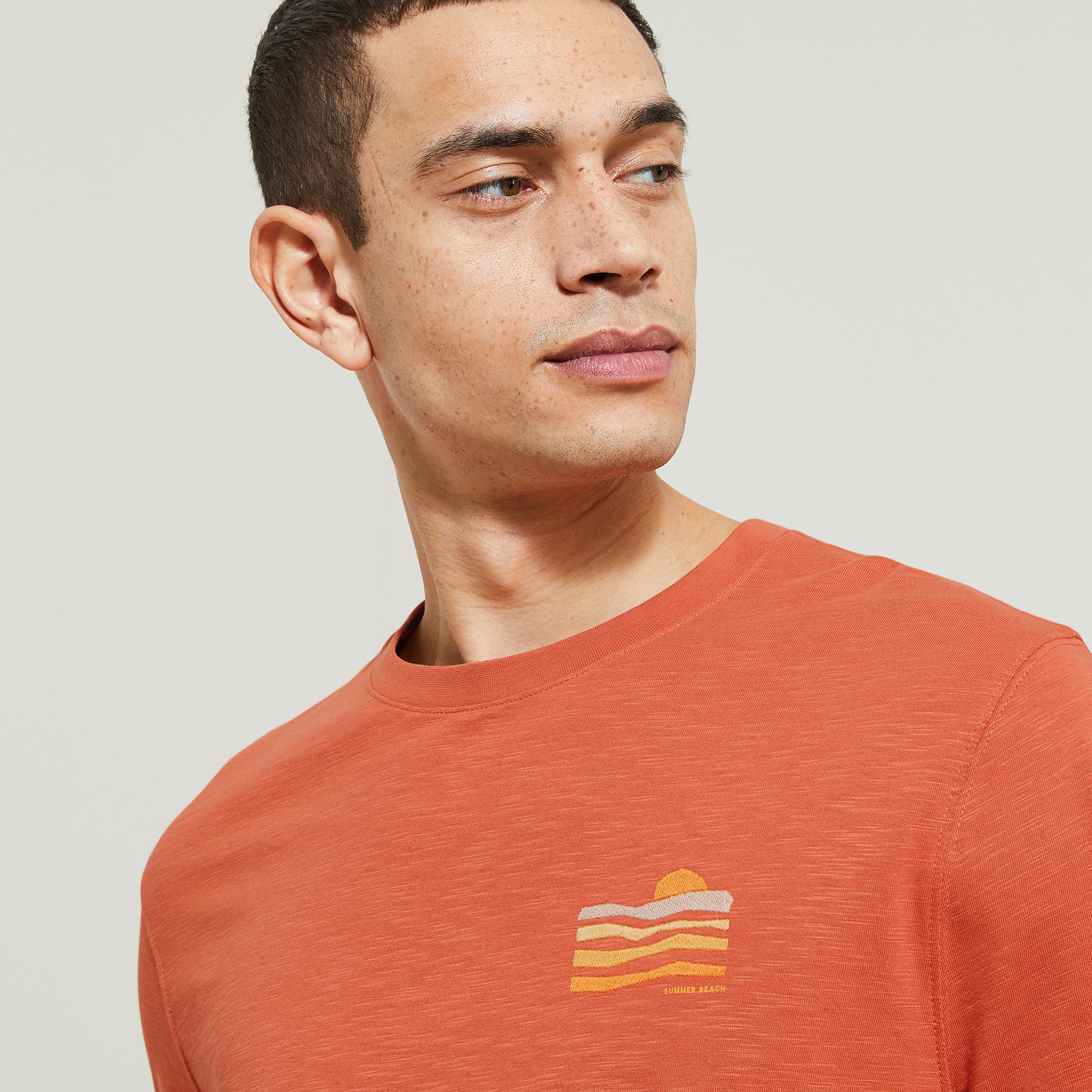 Tee shirt fête des pères Orange XS 100% Coton Homme