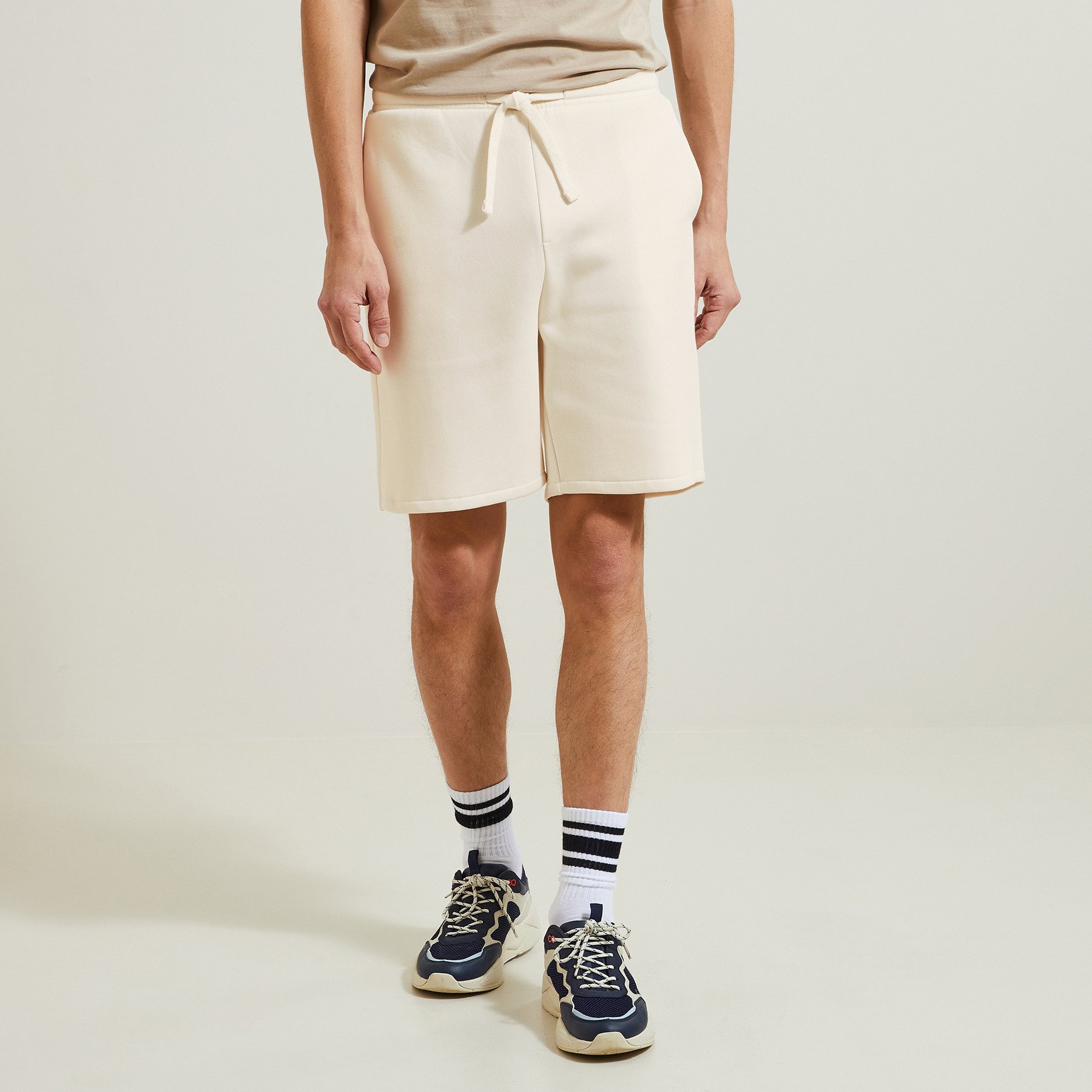 Short en molleton Ecru XS 73% Coton, 27% Polyester Homme