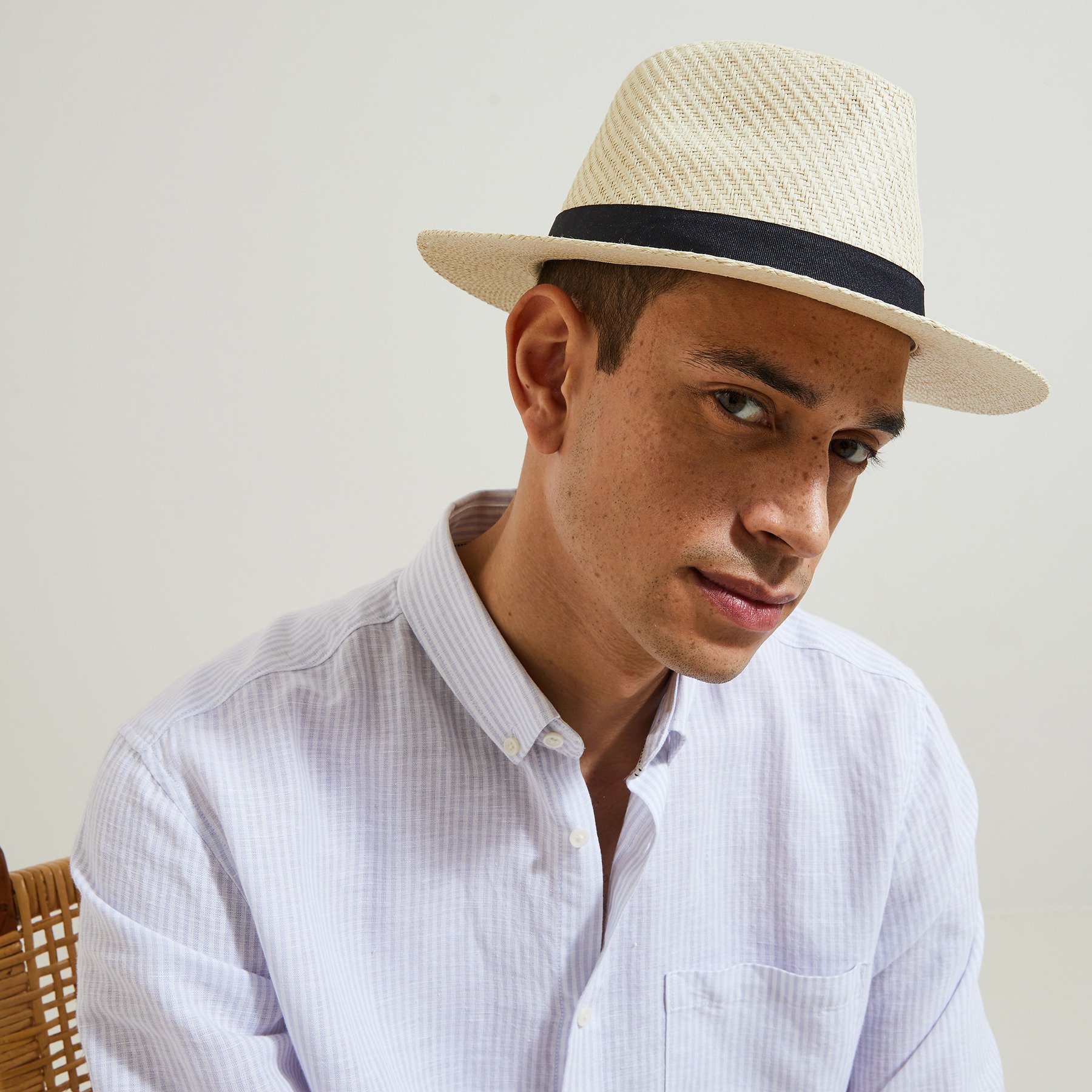Chapeau d'été Marron T.U. 100% Papier Homme