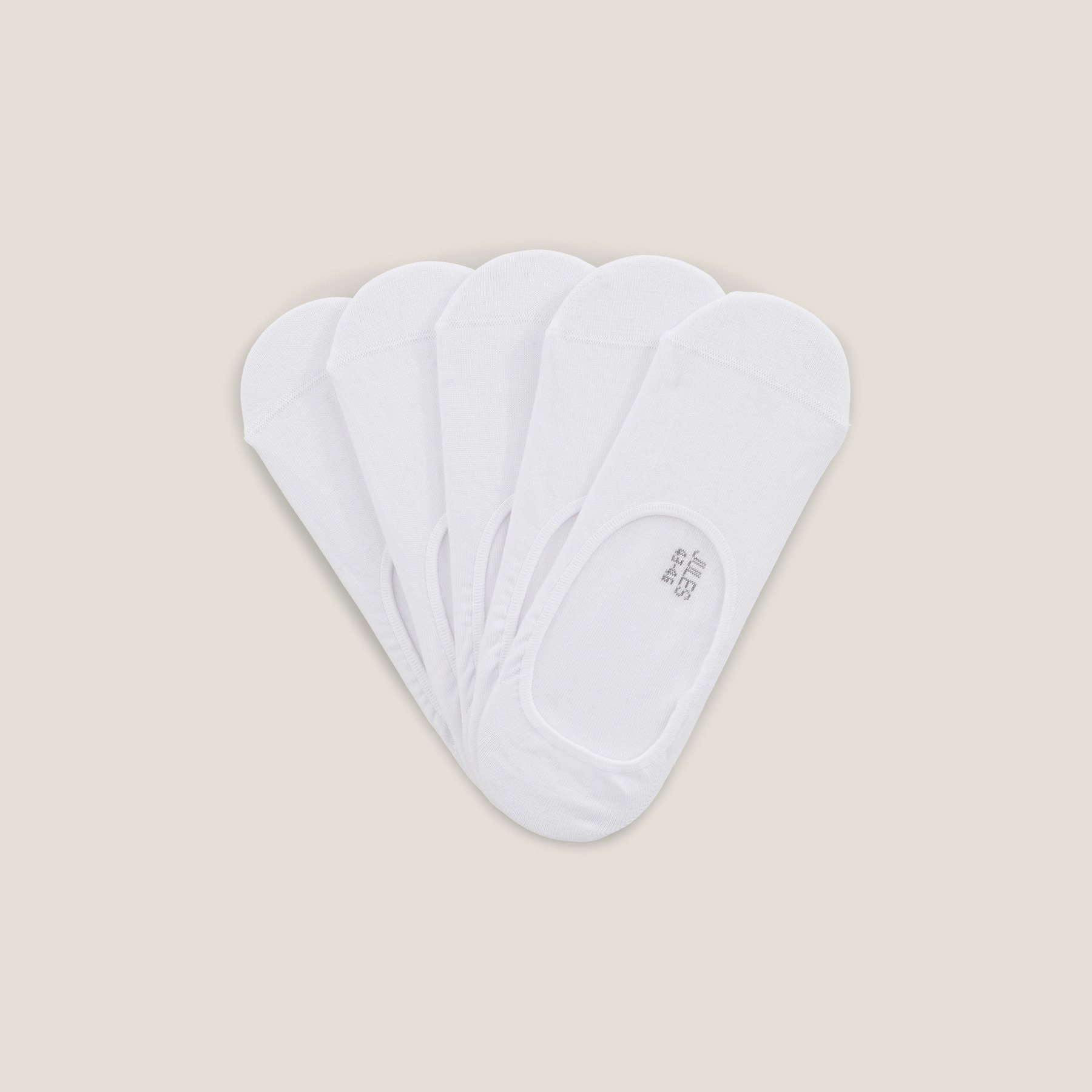 Lot de 5 paires de chaussettes invisibles Blanc 39/42  Homme