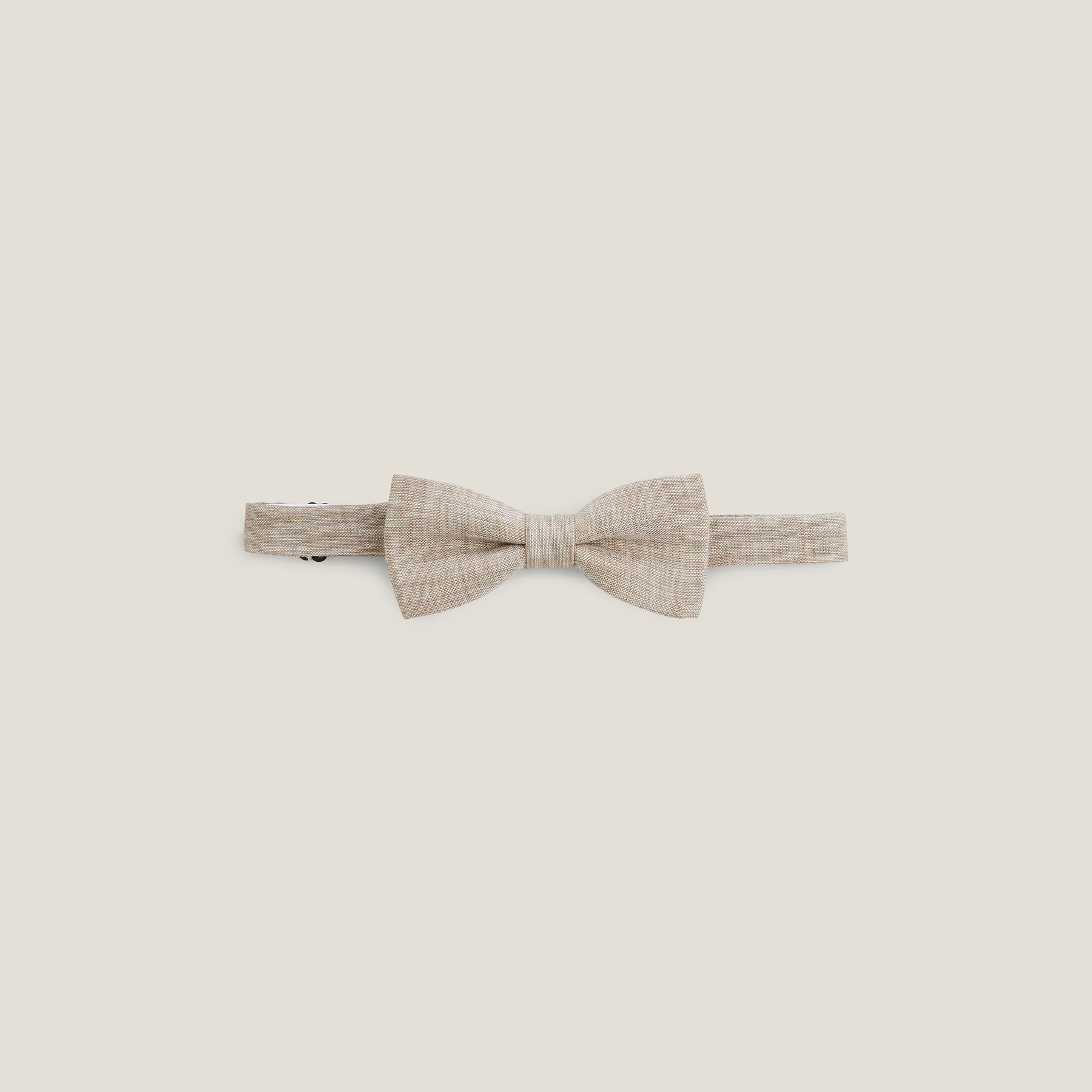 Noeud papillon en lin Beige T.U. 100% Lin Homme