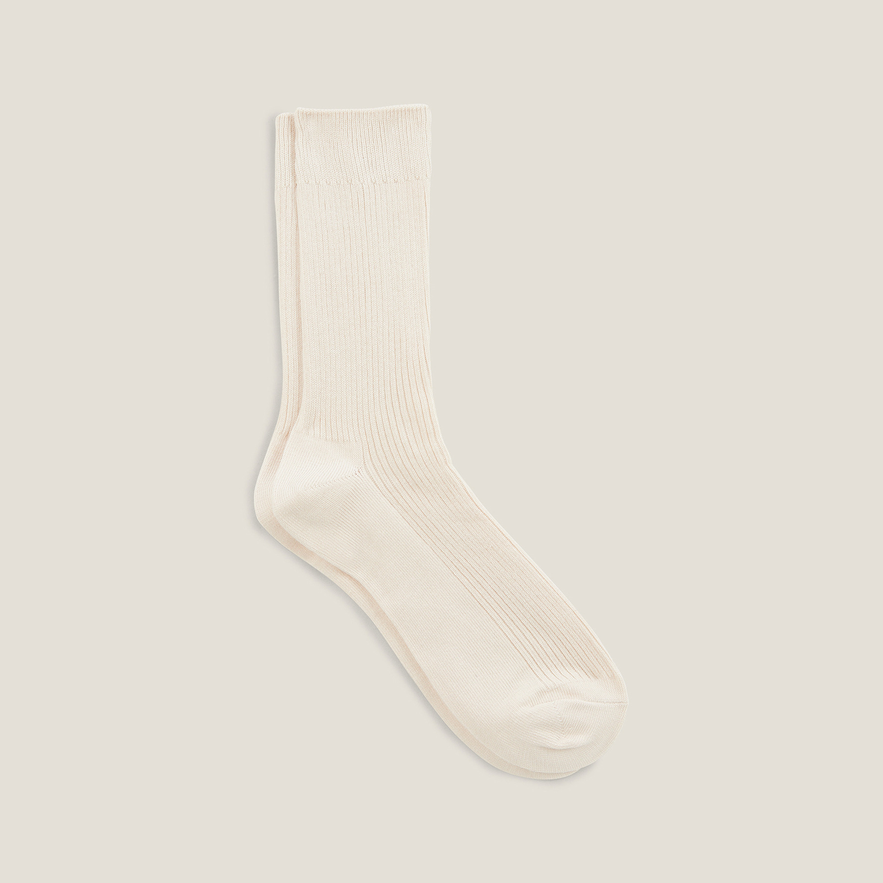 Chaussettes hautes Ecru 39/42 87% Coton, 11% Polyamide, 2% Elasthanne Homme