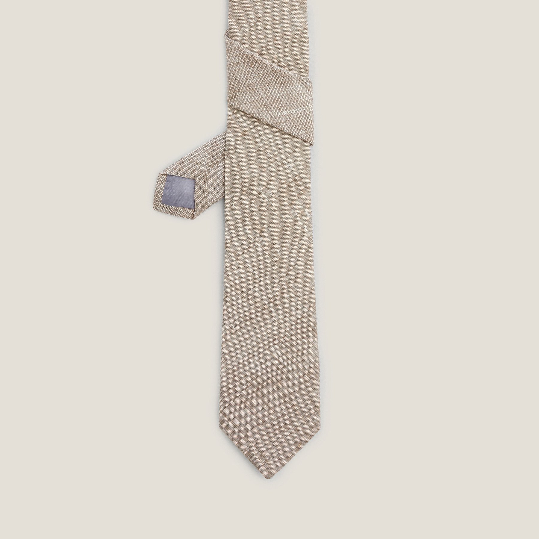Cravate en lin Beige T.U. 100% Lin Homme