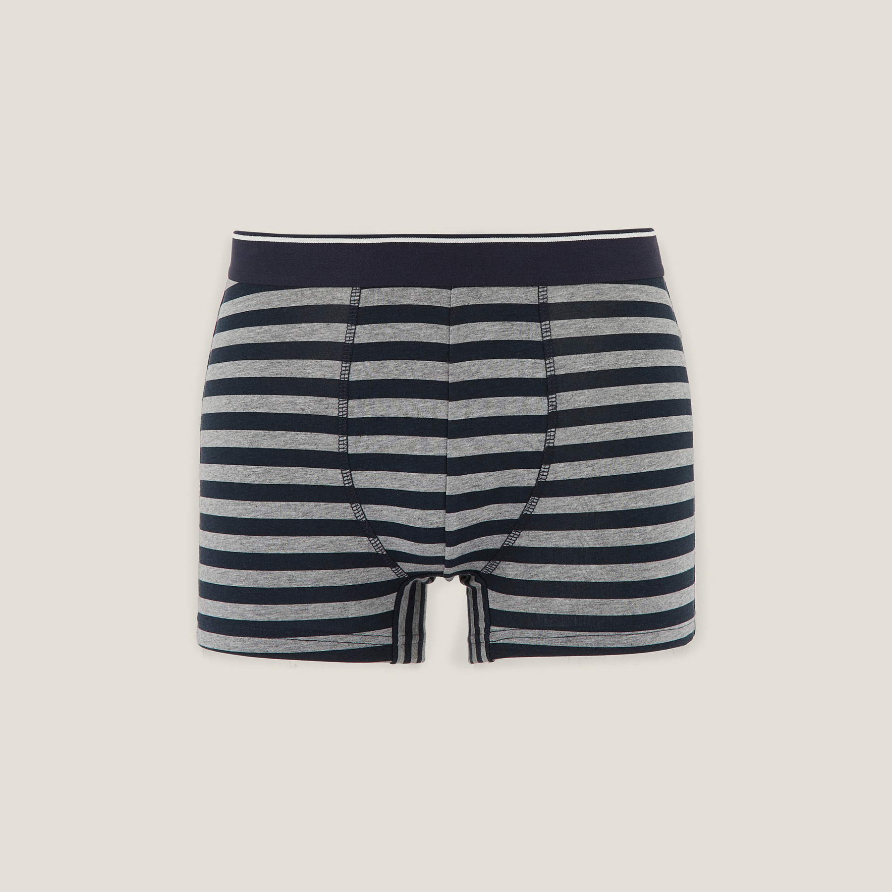 Boxer coton Bleu S 95% Coton, 5% Elasthanne Homme