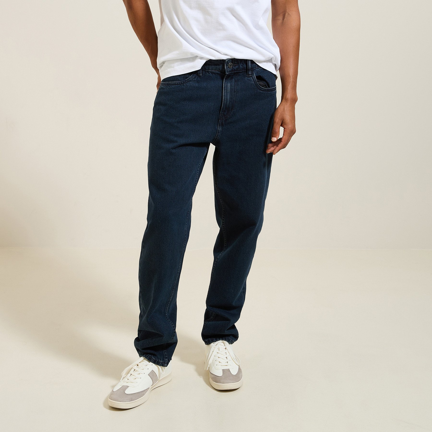 Jean tapered 4 longueurs Noir 36 100% Coton Homme
