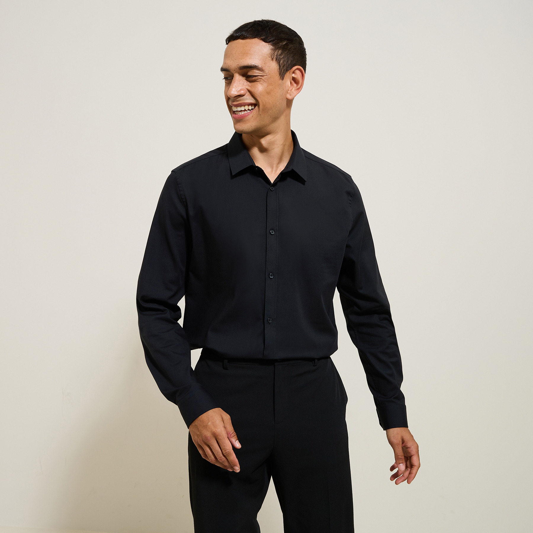 Chemise en coton Noir XS 100% Coton Homme