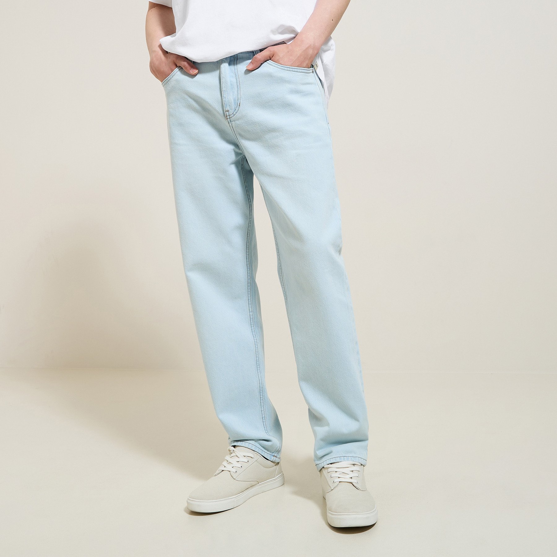 Jean loose 100% coton Bleu 36 100% Coton Homme