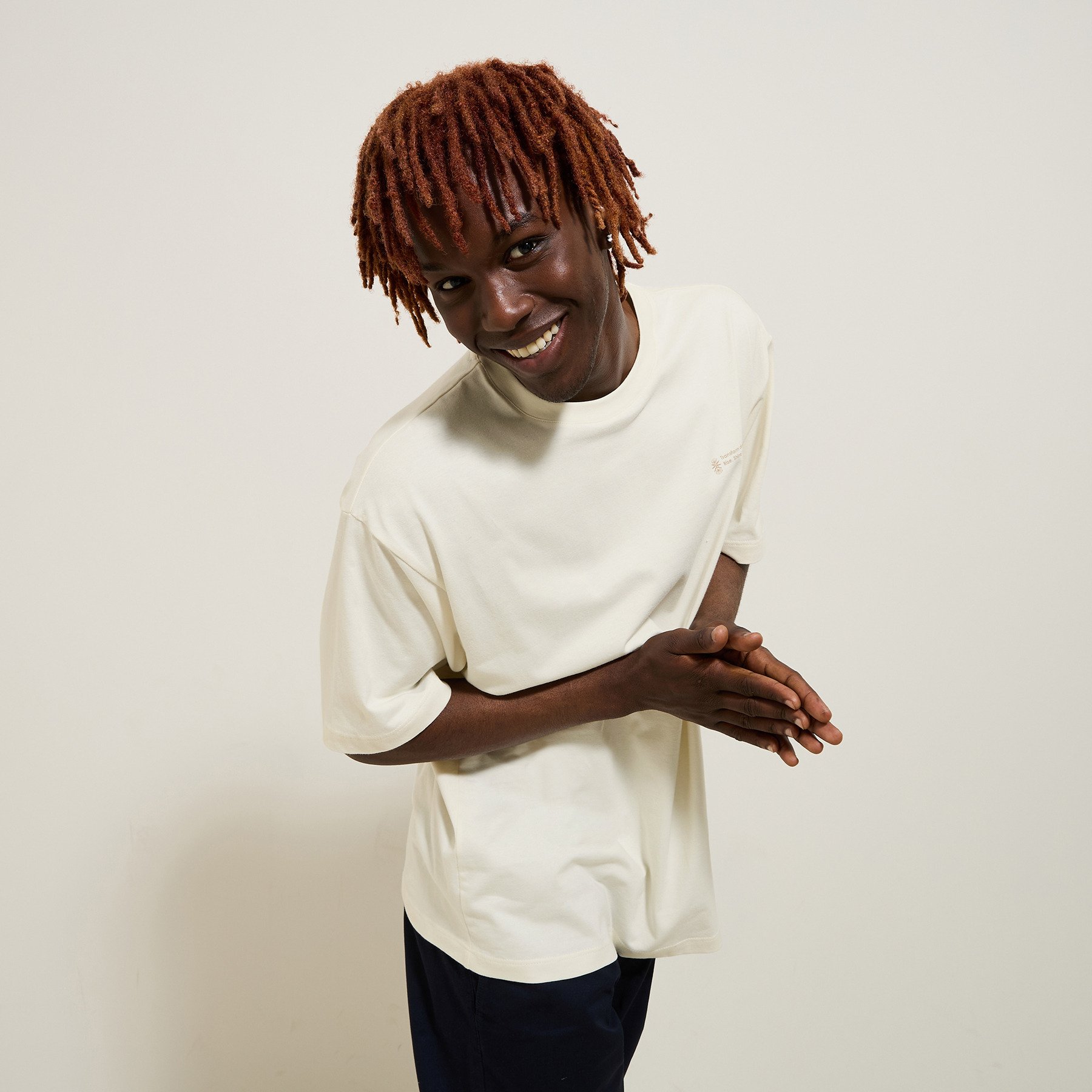 Tee shirt col rond imprimé en coton Blanc XS 100% Coton Homme