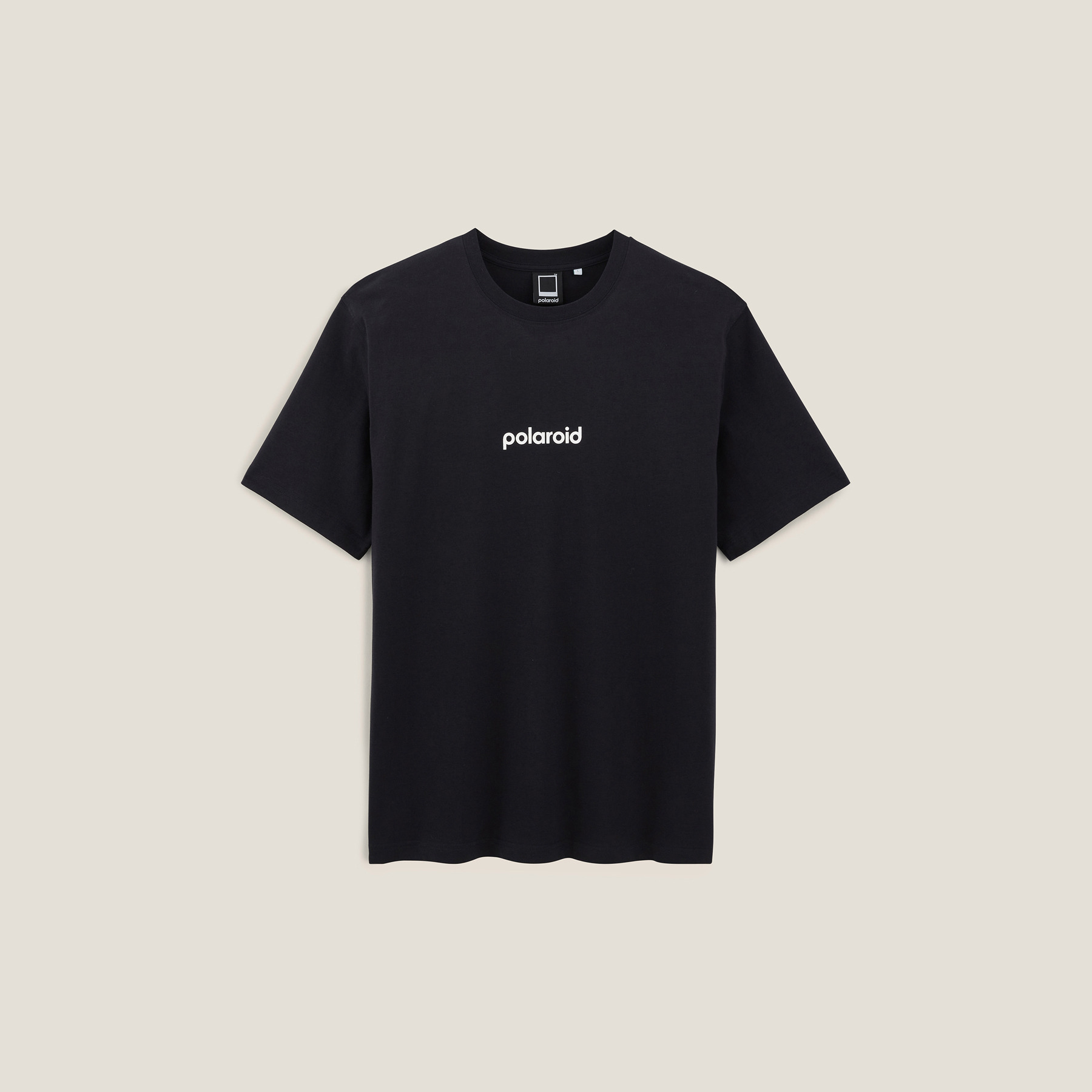 Tee-shirt licence Polaroid Noir S 100% Coton Homme
