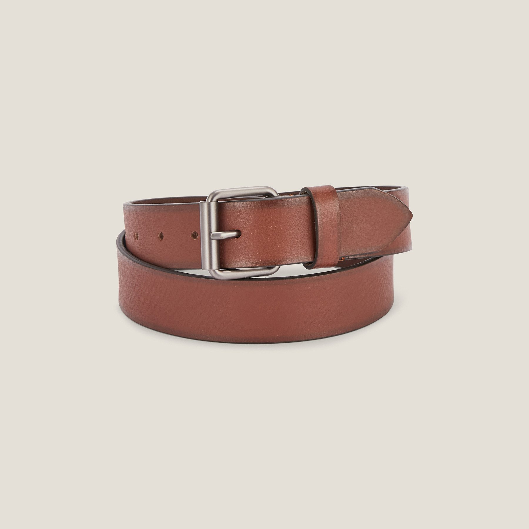 Ceinture large en cuir Marron 36/38 100% Cuir de buffle Homme