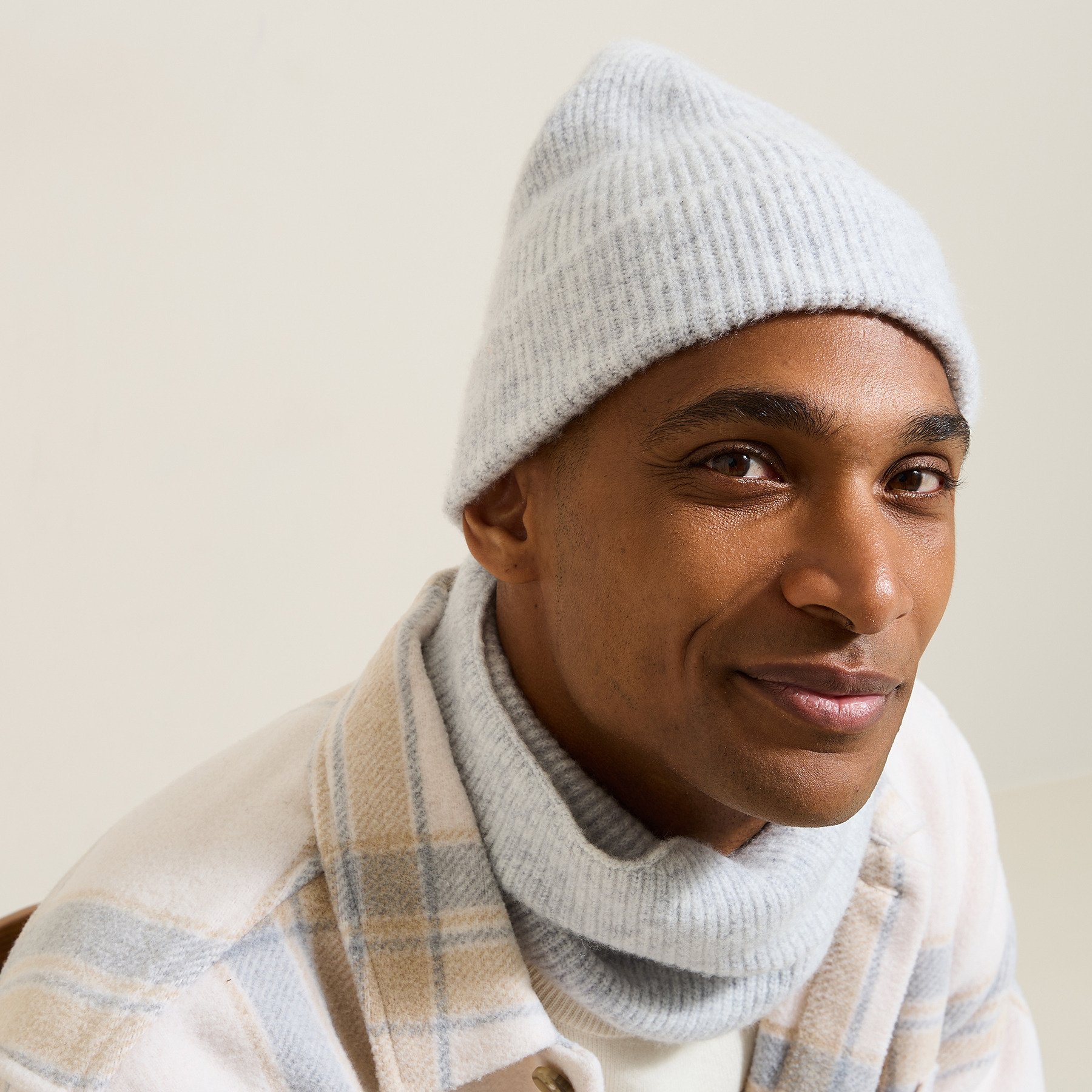 Bonnet en maille Gris T.U.  Homme