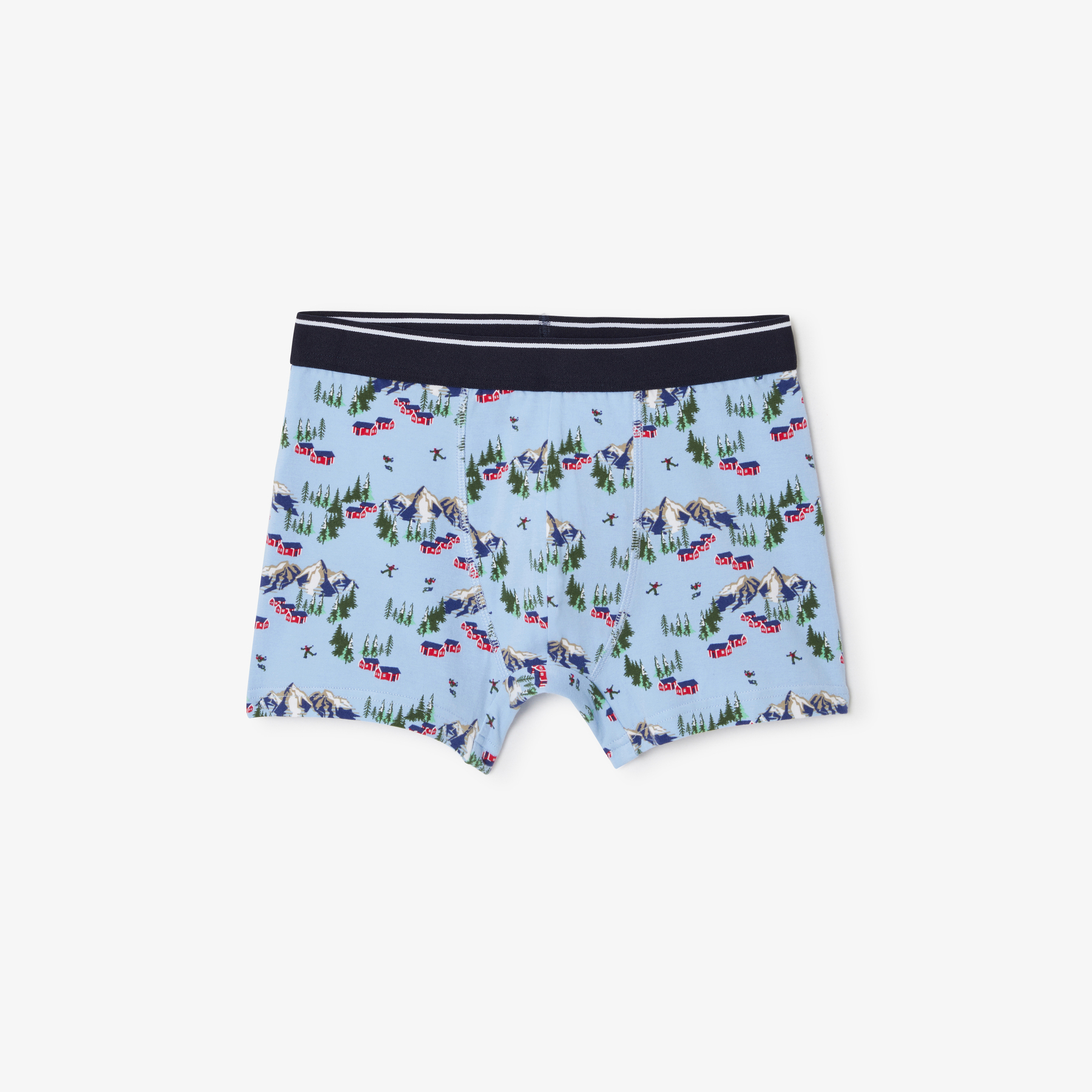 Coffret boxer fantaisie Bleu S 95% Coton, 5% Elasthanne Homme