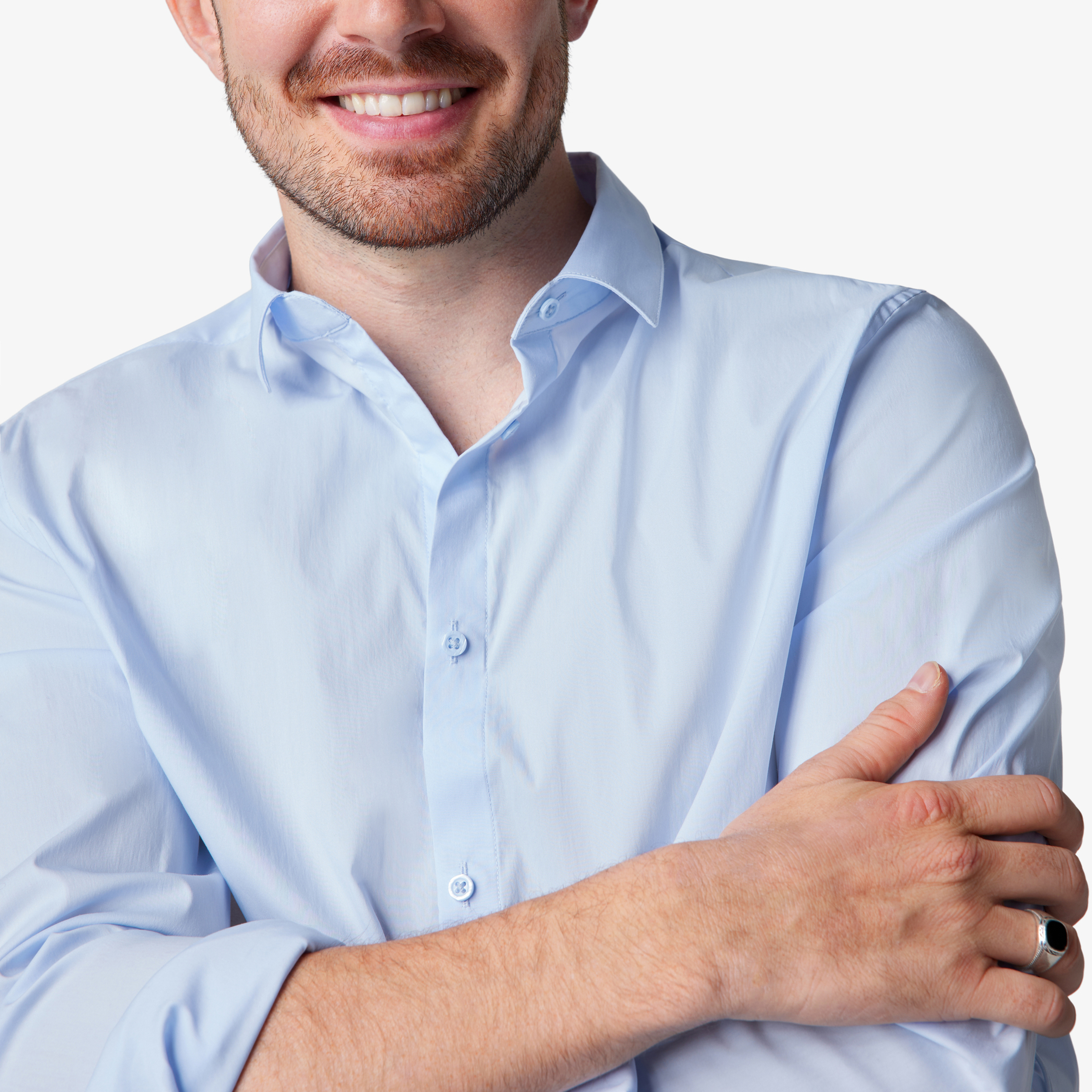 Chemise pour personne à mobilité réduite Bleu S 66% Coton, 29% Polyamide, 5% Elasthanne Homme