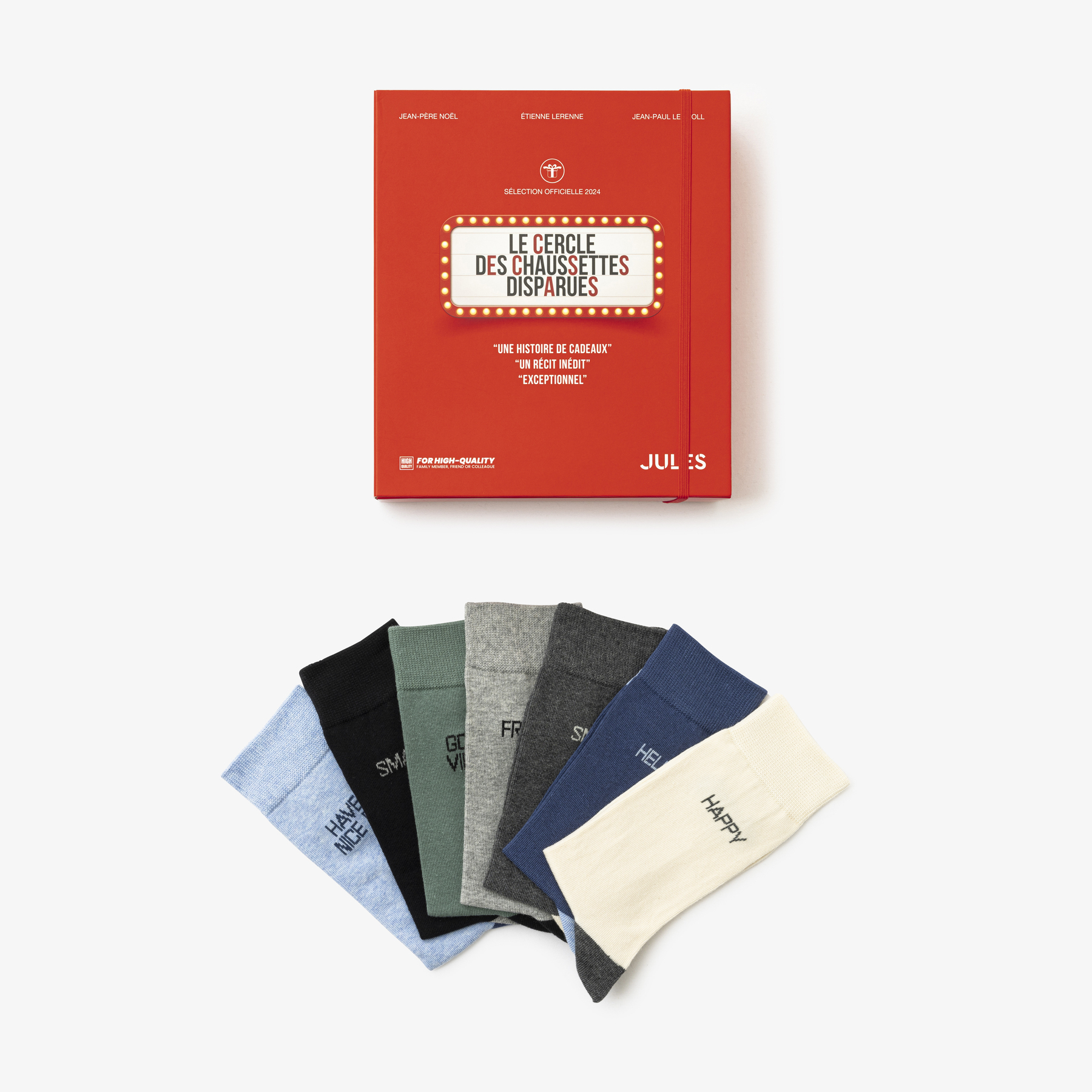 Coffret 7 paires de chaussettes fantaisies Autre 43/46 77% Coton, 21% Polyamide, 2% Elasthanne Homme