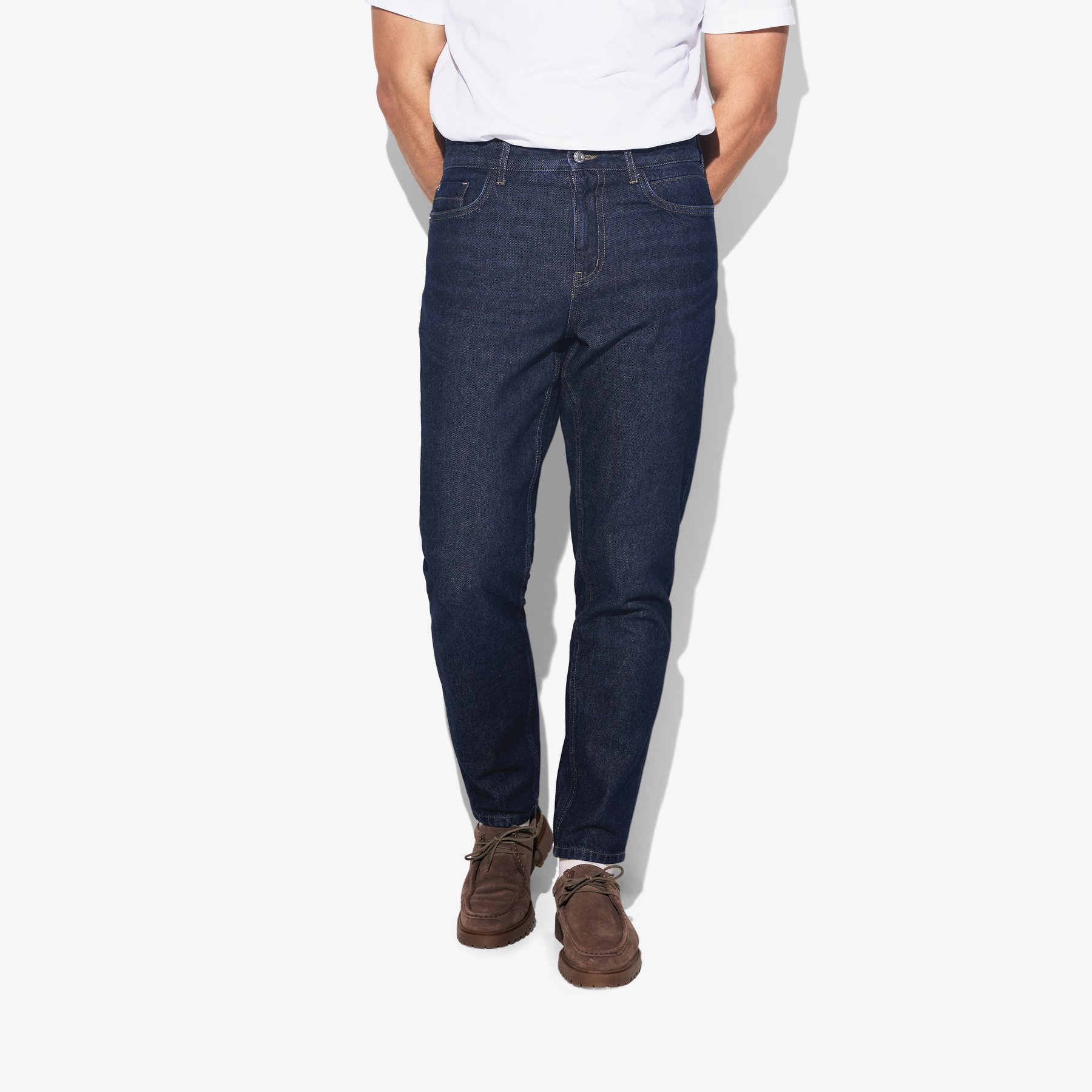 Jean tapered Bleu 34 100% Coton Homme