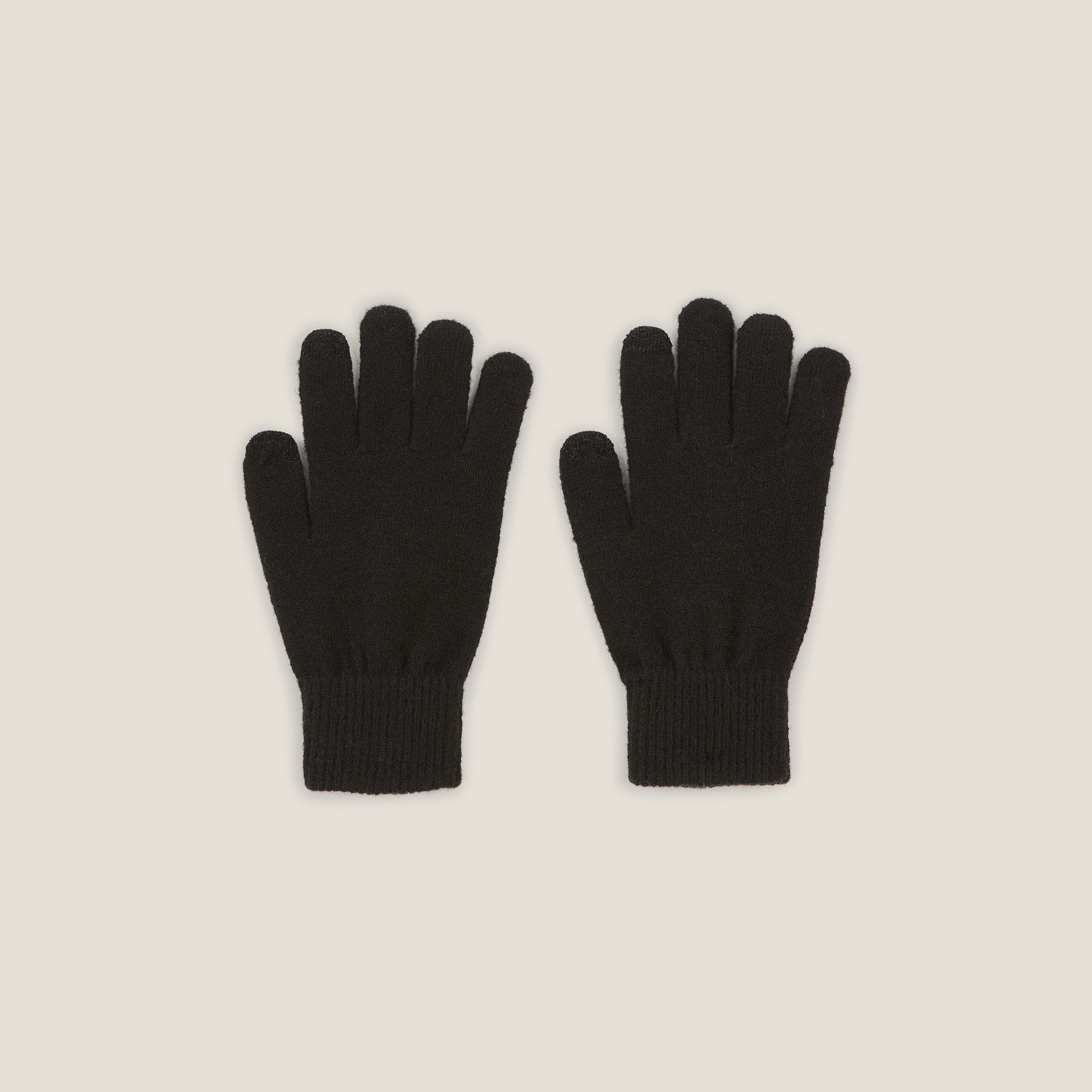 Gants en maille Noir T.U.  Homme