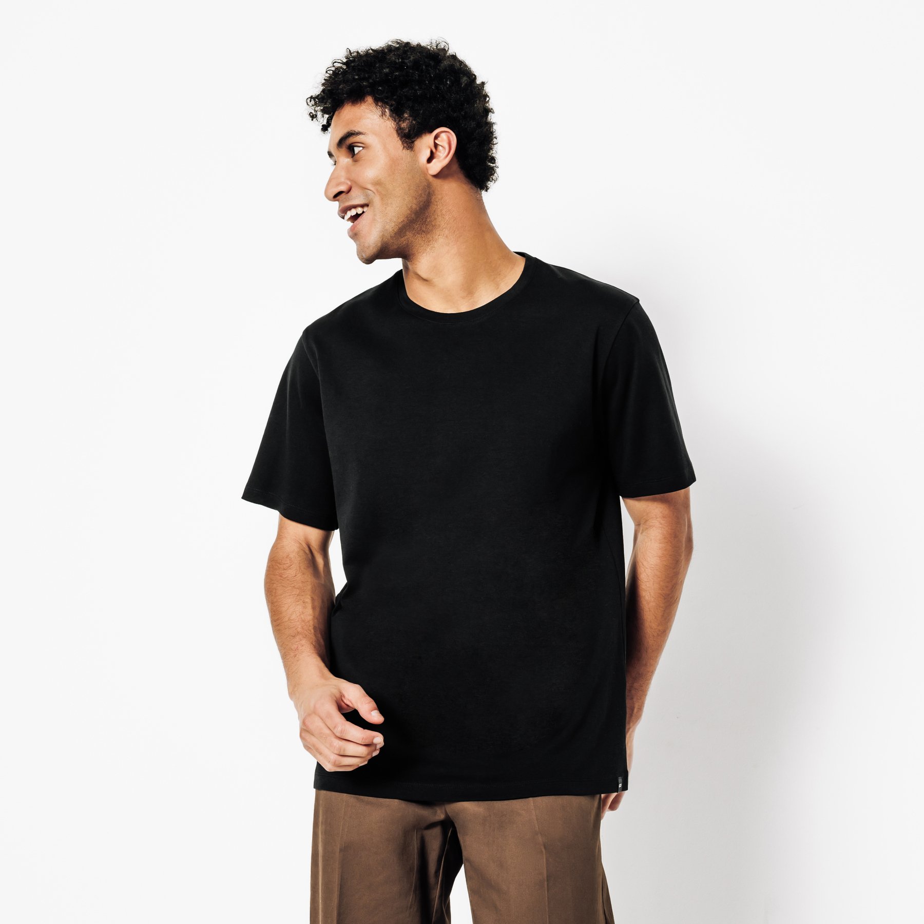 Tee shirt Performance by JULES Noir S 100% Coton Homme