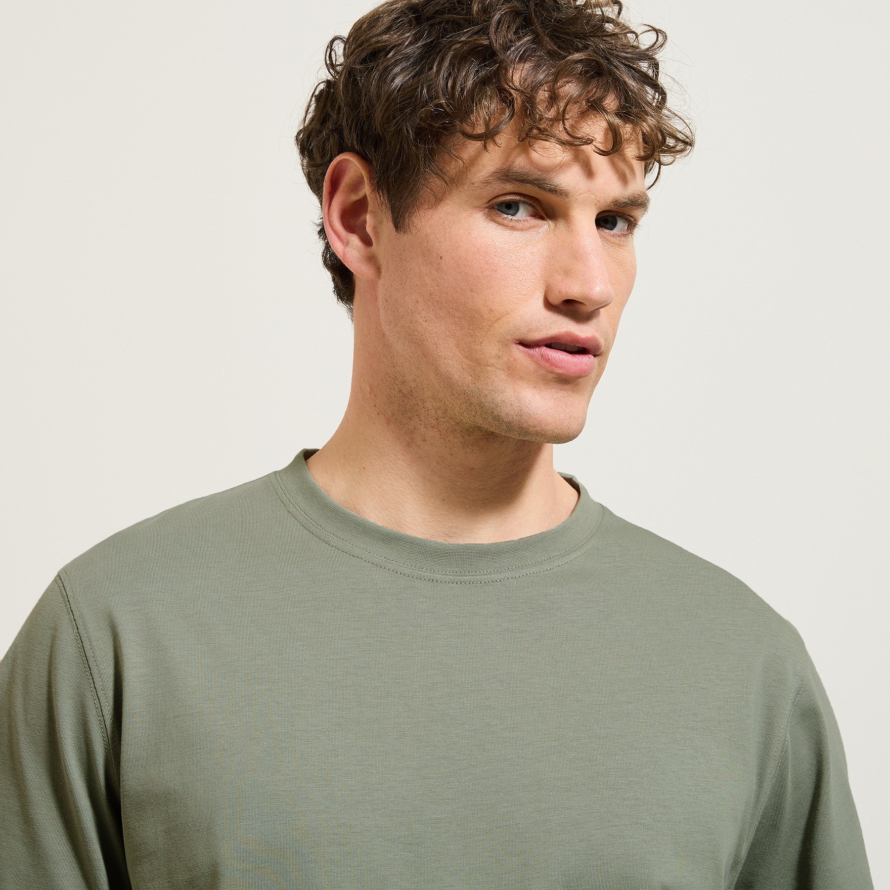 Tee shirt "le parfait by JULES" Vert/Kaki XS 100% Coton Homme